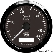 Speedometer w/GPS compass white/glossy - Artnr: 27.780.01 26
