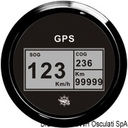 Prędkościomierz / licznik GPS GUARDIAN bez przetwornika Typ 1 Tarcza czarna, ramka czarna 12 Volt - Kod. 27.780.02 32