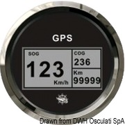 Prędkościomierz / licznik GPS GUARDIAN bez przetwornika Typ 1 Tarcza czarna, ramka czarna 12 Volt - Kod. 27.780.02 30