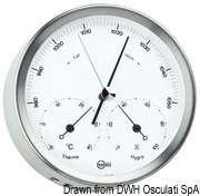 Przyrząd BARIGO Steel z serii minimalistycznej - zegar kwarcowy - 102 mm - Kod. 28.080.02 8