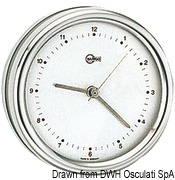 Barigo Orion quartz clock silver dial - Artnr: 28.083.70 25