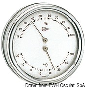 Barigo Orion thermo/hygrometer silver dial - Artnr: 28.083.90 26