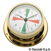 Barigo Star quartz clock w/ radiosectors chr.brass - Artnr: 28.361.99 18