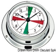 Barigo Tempo S polished clock w/radio sectors - Artnr: 28.680.11 23