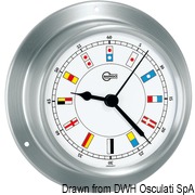 Barigo Sky clock satined SS/white - Artnr: 28.685.01 20