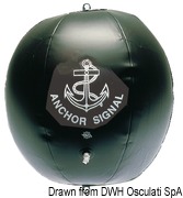 Black inflatable signal ball - Artnr: 30.654.00 1