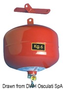 Gaśnica automatyczna proszkowa grupy pożarów A B C. 6 kg - Kod. 31.515.05 22
