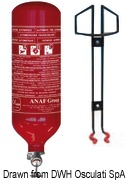 Spray powder extinguisher barrel-shaped 6 kg - Artnr: 31.515.05 23