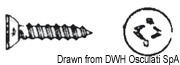 Śruby samogwintujące płaskie z łbem walcowym i krzyżykiem, UNI 6955 DIN 7982. - Self tapp.scr.con.h 4.2x16 316 316.7982/4.2X16 - Kod. A4-7982-04.2X016 8