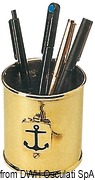 Pen holder polished brass w/decoration - Artnr: 32.021.95 4