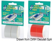 Reflective adhesive tape red (2 rolls da 25 mm x 2,5 m) - Kod. 33.110.00RO 7