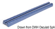 Zabezpieczenia do pomostów/nabrzeży z miękkiego tworzywa EVA kształtowanego wtryskowo i wypełnionego. Typ MAXFENDER. Niebieski - Kod. 33.519.03 47