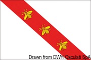 Włoska flaga regionalna. Region Elba . 20x30 cm - Kod. 35.418.01 17