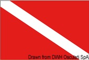 Diver flag 20x30 cm - Artnr: 35.480.01 5