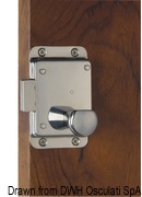 Z gałką, klucz Yale na zewnątrz, blokada gałki wewnątrz - Lock w/knob 16/38 mm - Kod. 38.128.30 34