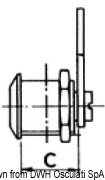 Zamknięcie cylindryczne YALE - Cylinder lock 35 mm - Kod. 38.131.84 6