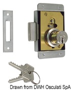 Lock Yale 83x52 mm left - Artnr: 38.132.00SX 5