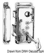 Zamek - Door lock 110x45 left int. - Kod. 38.132.21SI 6