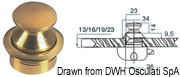 Polished brass knob 13 mm - Artnr: 38.181.04 4
