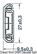 SS slide 305mm - Artnr: 38.272.16 6