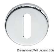 Szyldy drzwiowe - Rosette per serrature Ø 45 mm foro ovale - Kod. 38.348.09 27
