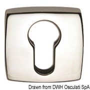Szyldy drzwiowe - Rosette per serrature Ø 45 mm foro ovale - Kod. 38.348.09 30