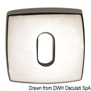 Szyldy drzwiowe - Rosette per serrature Ø 45 mm foro ovale - Kod. 38.348.09 31