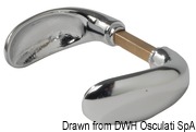 Chr.brass double knob handle - Artnr: 38.348.52 36