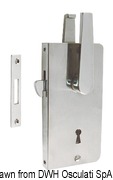 Sliding door key lock,chr.br. - Artnr: 38.348.71 4
