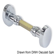 Double knob handle, brass - Artnr: 38.395.00 12