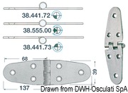 Zawias 2 mm - Hinge reverse knot,SS 137x39 - Kod. 38.441.73 5