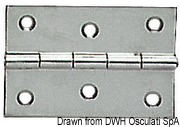 Zawias 1,3 mm - S.S hinge 60x40 mm - Kod. 38.822.02 22