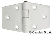 Zawias - White nylon hinge 65x40 mm - Kod. 38.823.31 23