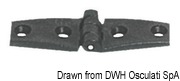 Zawias - White nylon hinge 98x65 mm - Kod. 38.823.21 42