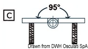 Standard hinge w/studs 66x66mm - Artnr: 38.883.18 120