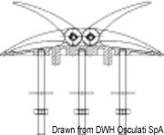 Fold-down cleat Wing 280x44 - Artnr: 40.145.01 8