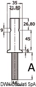 Podstawa słupka relingowego - Bolt for stanchion base w/45 mm - Kod. 41.173.26 17