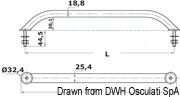 S.S handrail 407 mm - Artnr: 41.910.16 13