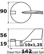 Anoda 50/100 HP 4 zakresy - Anode Yamaha Mariner 50/100HP - Kod. 43.269.00 5