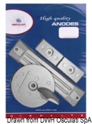 Aluminium anode kit for Honda outboards 75/225 HP - Artnr: 43.291.61 16