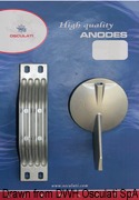 Anode kit for Yamaha outboards 150/200 aluminium - Artnr: 43.350.01 17