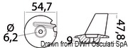 Płetwa serii 140 do Tohatsu - Zinc anode Tohatsu 8/20 HP - 4-stroke - Kod. 43.640.10 5