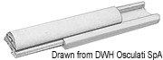 Profil odbojowy ze sztywnego tworzywa duralene z wkładem z giętkiego PVC - White joint cover 38 x 38 mm - Kod. 44.042.26 34
