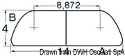 Profil półokrągły z nierdzewnej stali AISI 316 polerowany na wysoki połysk - Semi-round SS profile 10mm - Kod. 44.479.10 11