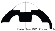 Wkładka do profili nierdzewnych - White PVC profile base h.45mm - Kod. 44.480.35 33