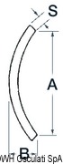 Profil odbojowy z nierdzewnej stali polerowany na wysoki połysk i zabezpieczony - S.S profile 35x9 mm - Kod. 44.480.38 7