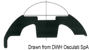 Wkładka do profili nierdzewnych - White PVC profile base h.50mm - Kod. 44.480.37 35