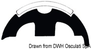 Wkładka do profili nierdzewnych - White PVC profile base h.45mm - Kod. 44.480.35 37