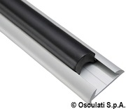 Profil z anodyzowanego aluminium - Black PVC insert - Kod. 44.485.11 45