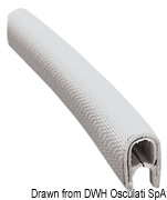 PVC-Profil, halbflexibel gebunden weiß 1,5x4 mm - Art. 44.491.01 21